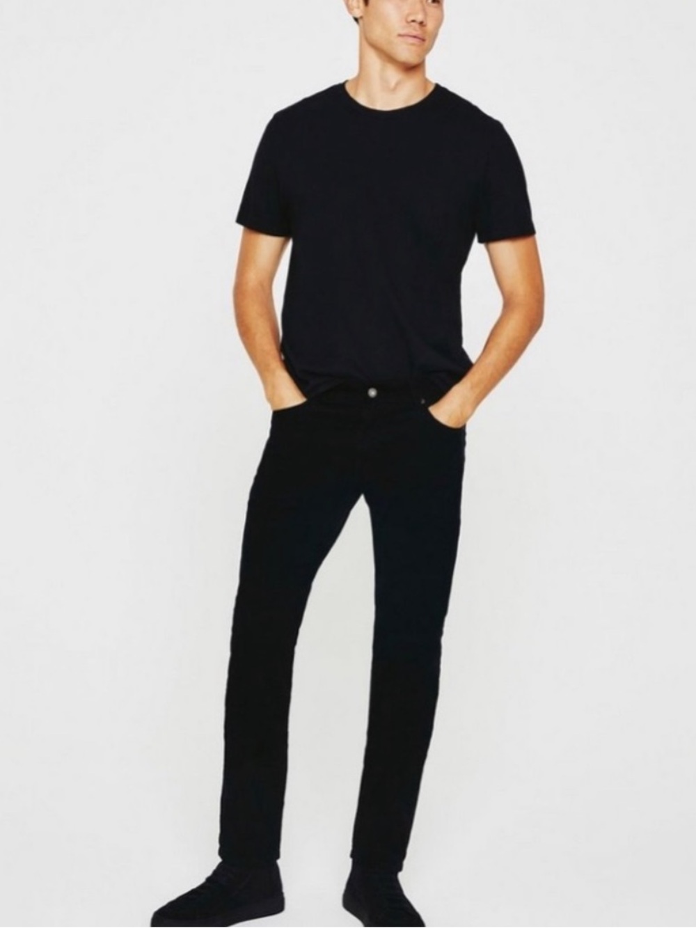 Ag Adriano Goldschmied The Tellis Men's Modern Slim Black Pants 34x36